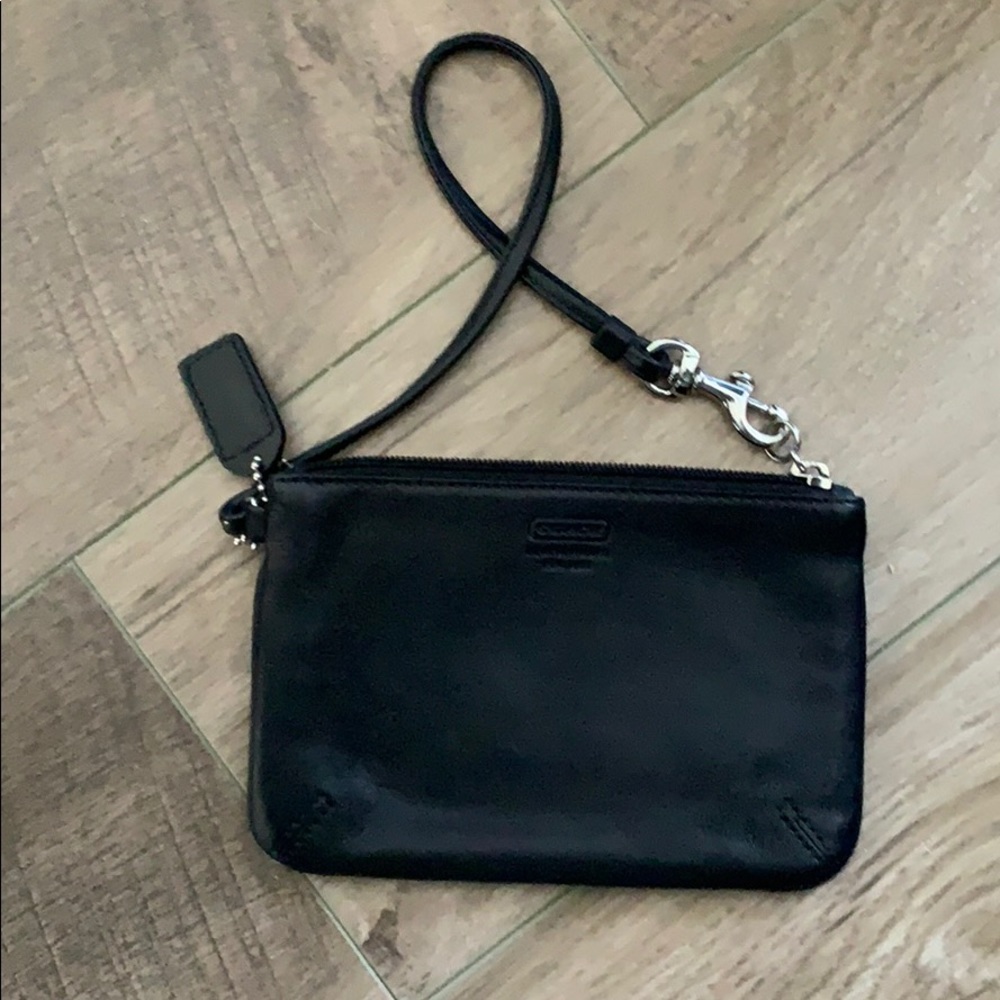 Black Coach Wristlet